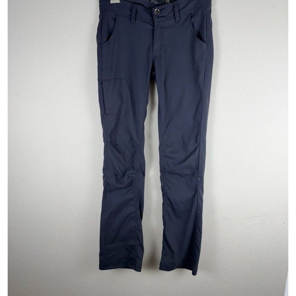 PrAna Pants Women Size 0 Gray Waist 30 Convertible Cargo Hiking Stretch Outdoor